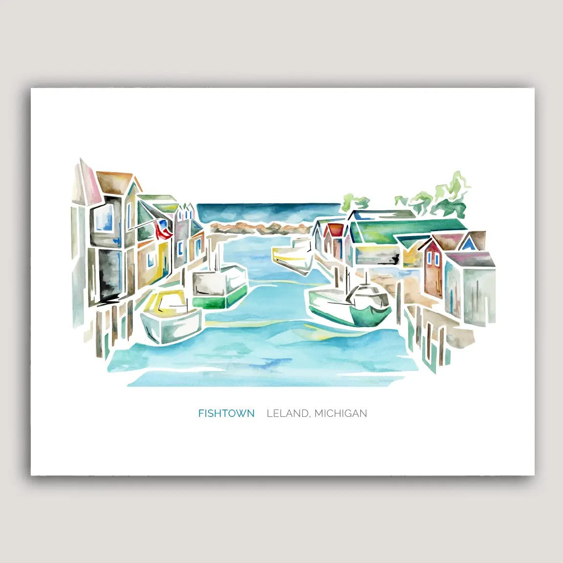 Fishtown Watercolor