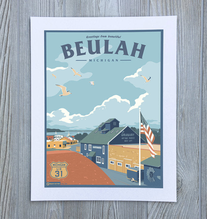 Mighty Mitten Print - 11x14 Cities