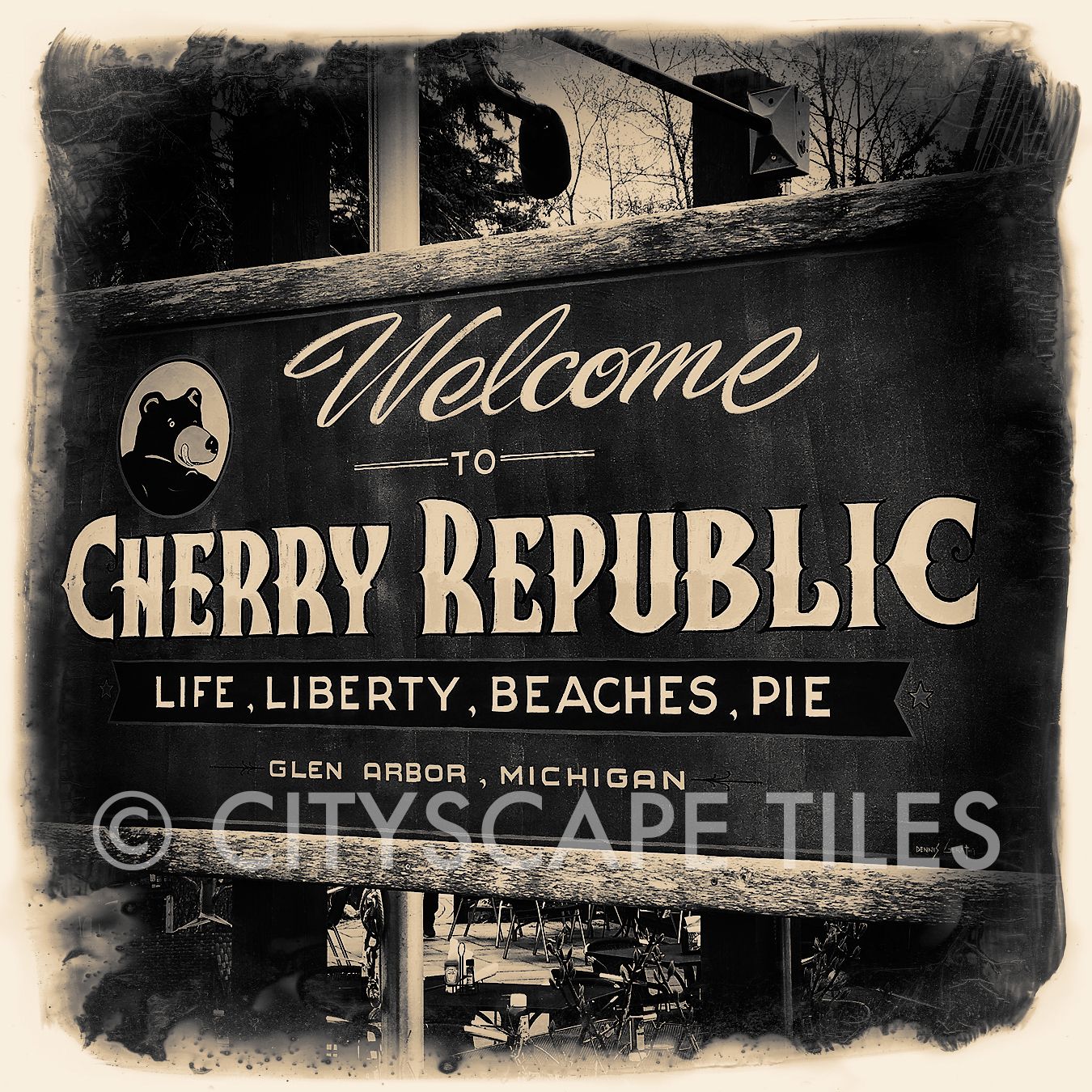 Cityscape Square Tiles