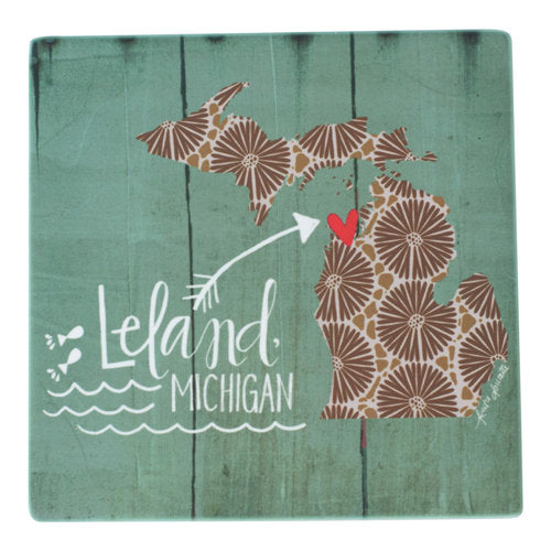 Fishtown and Leland Coasters by Polka Dot Mitten
