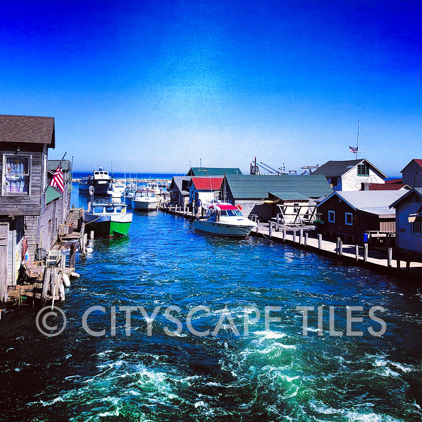Cityscape Color Square Tiles