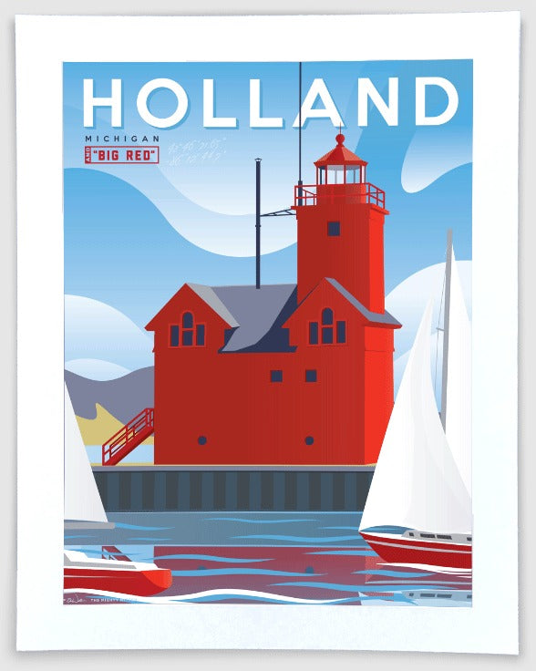 Mighty Mitten Print - 11x14 Cities