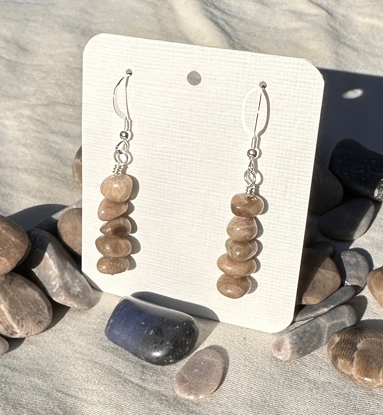 Petoskey and Leland Blue Stacked Earrings