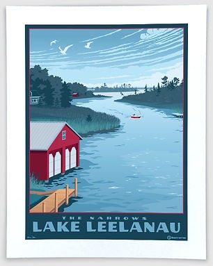 Mighty Mitten Print - 11x14 LAKE