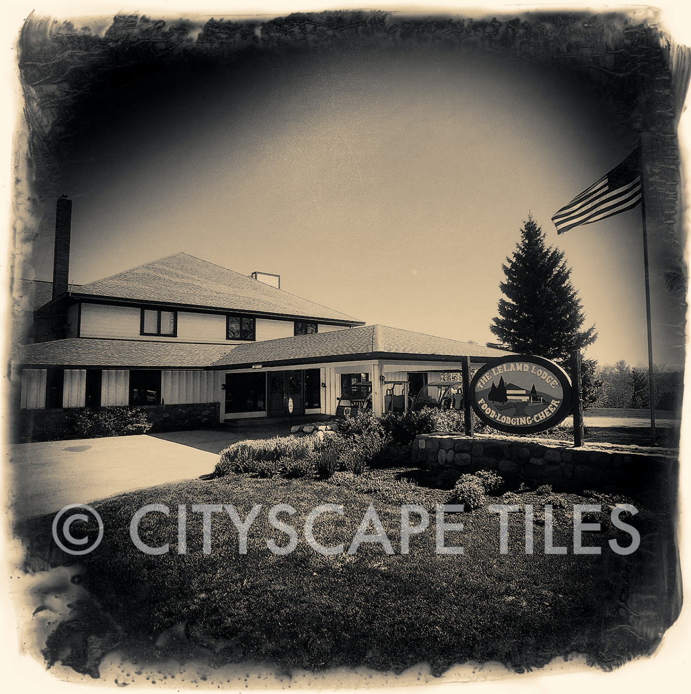 Cityscape Square Tiles