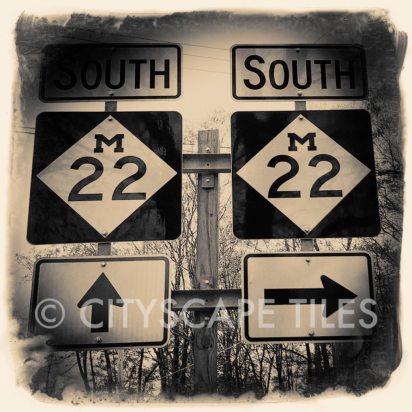 Cityscape Square Tiles