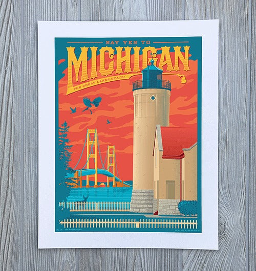 Mighty Mitten Print - 11x14 Destinations