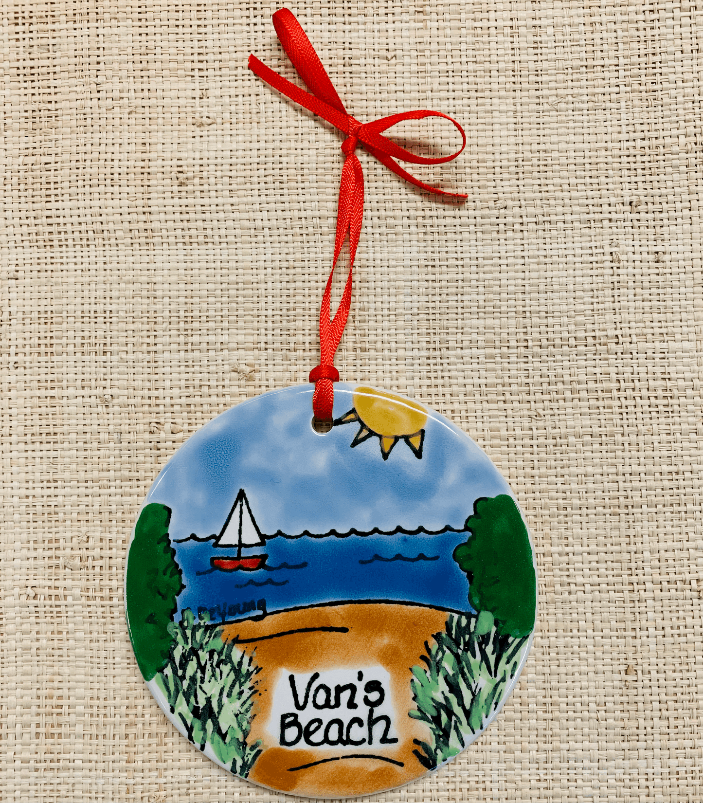 Nancy DeYoung 4" Ceramic Ornaments