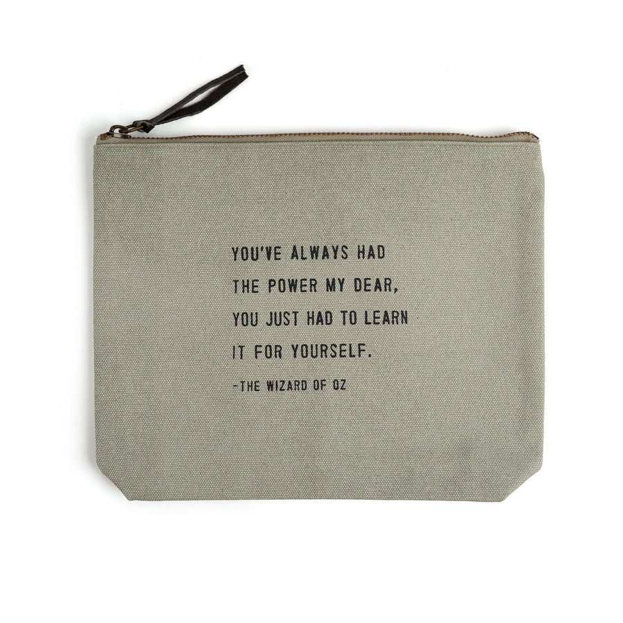 Canvas Zip Bags Colored