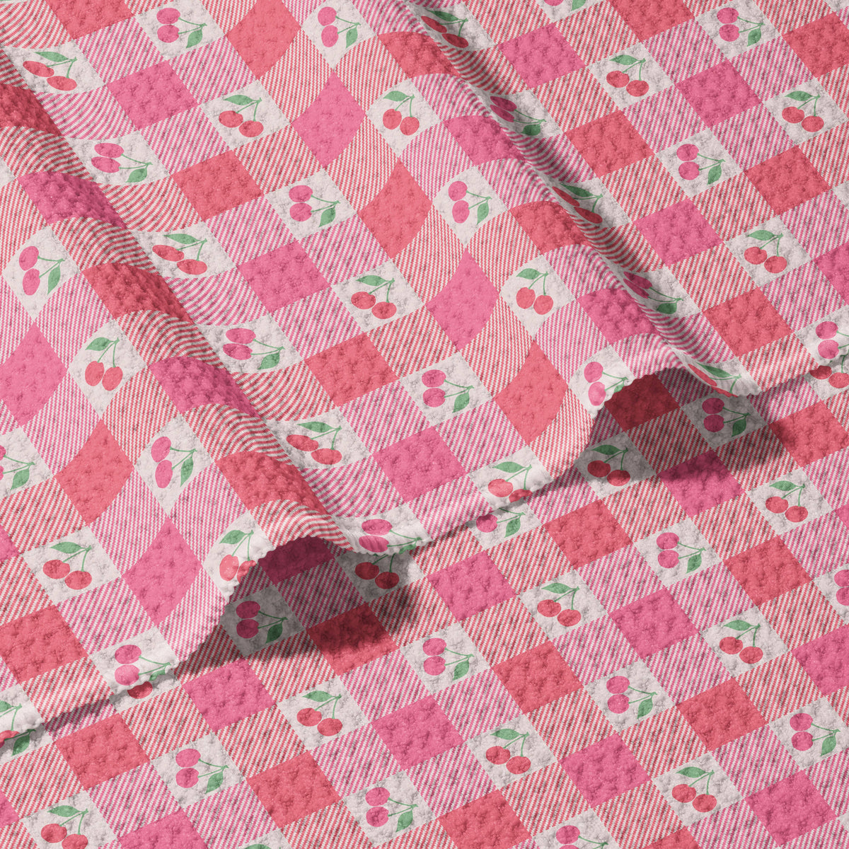 Traverse City Cherry Recycled Waffle Dish Towel