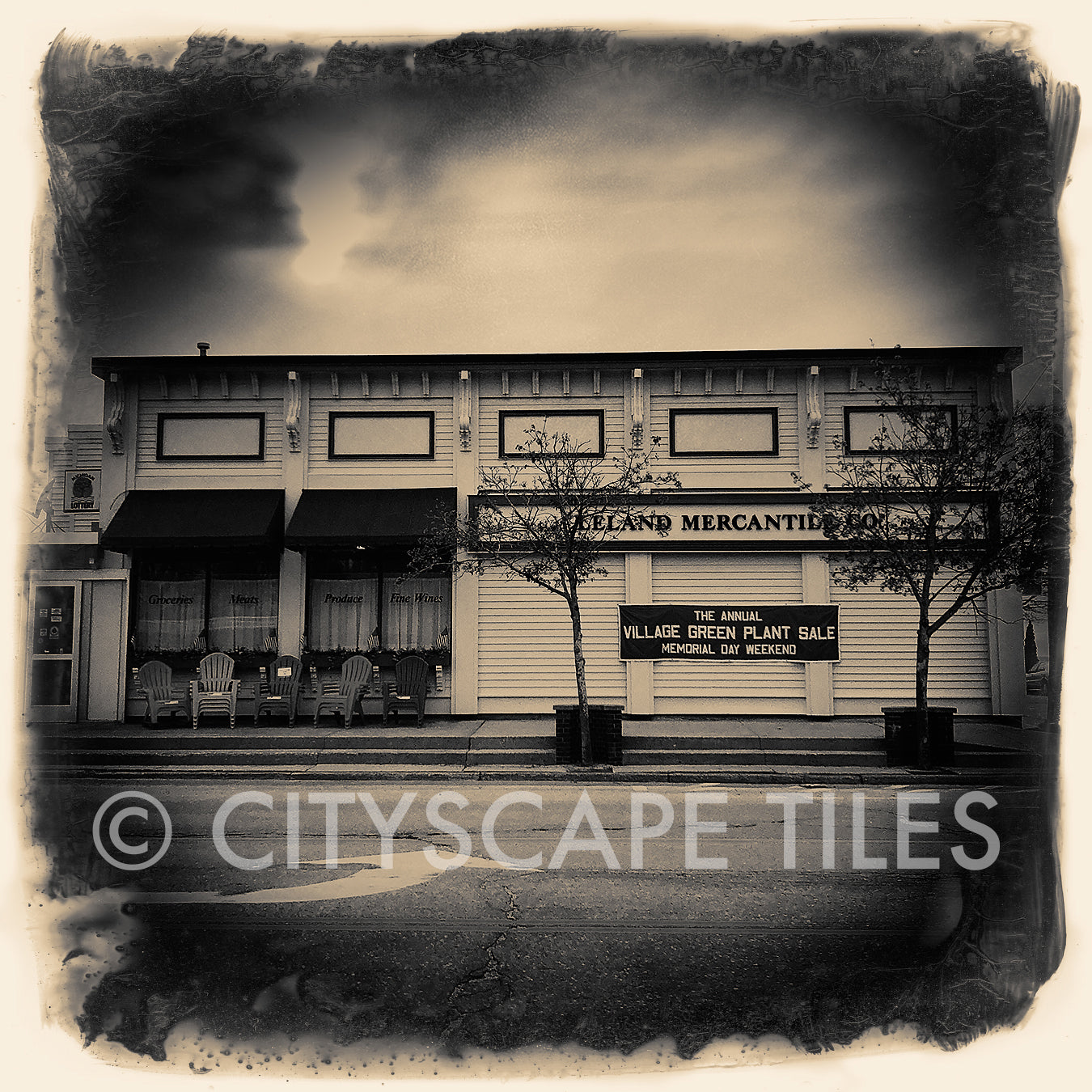 Cityscape Square Tiles