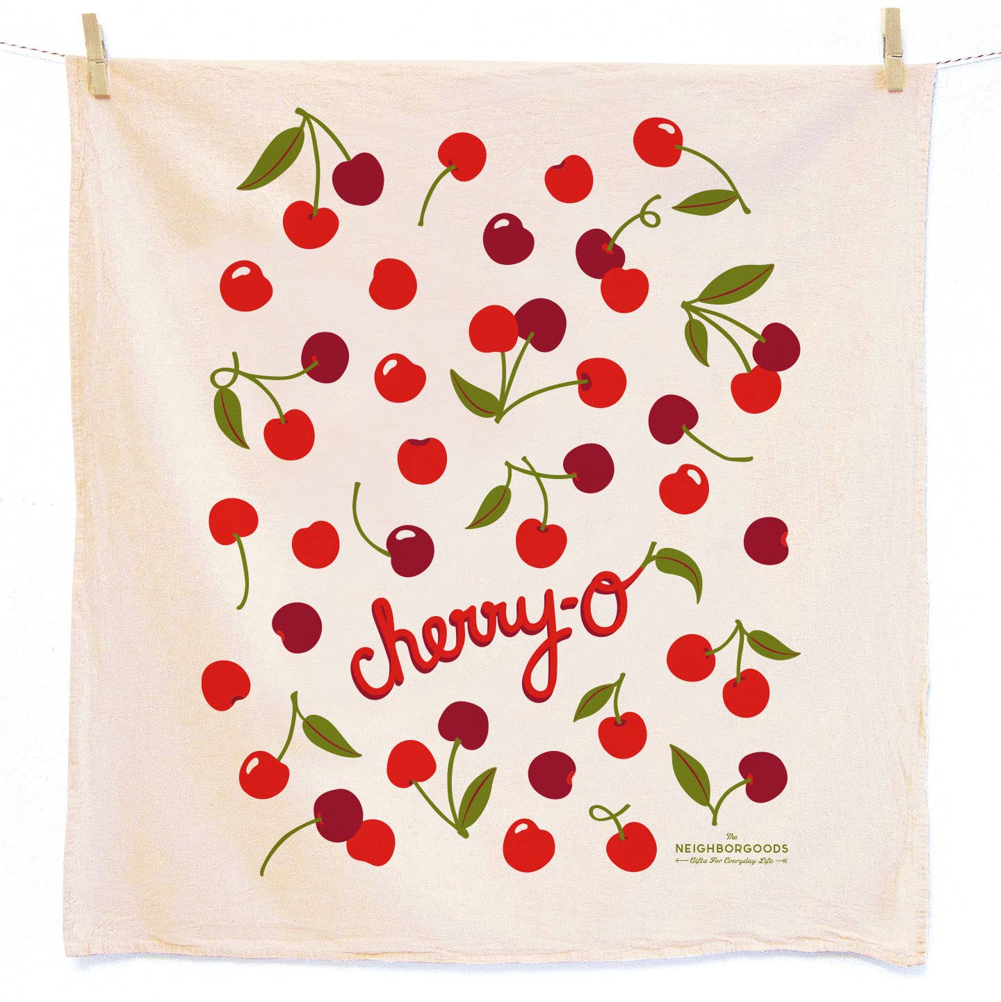 Cherry - Tea Towel + Sponge Cloth Set