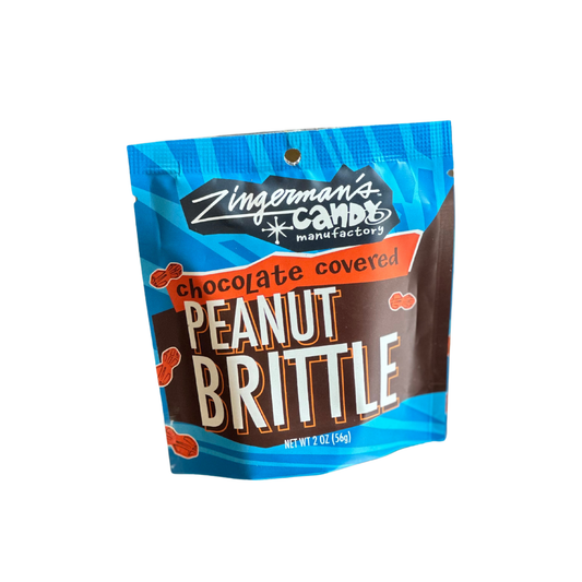 Chocolate Covered Peanut Brittle 2oz Pouch