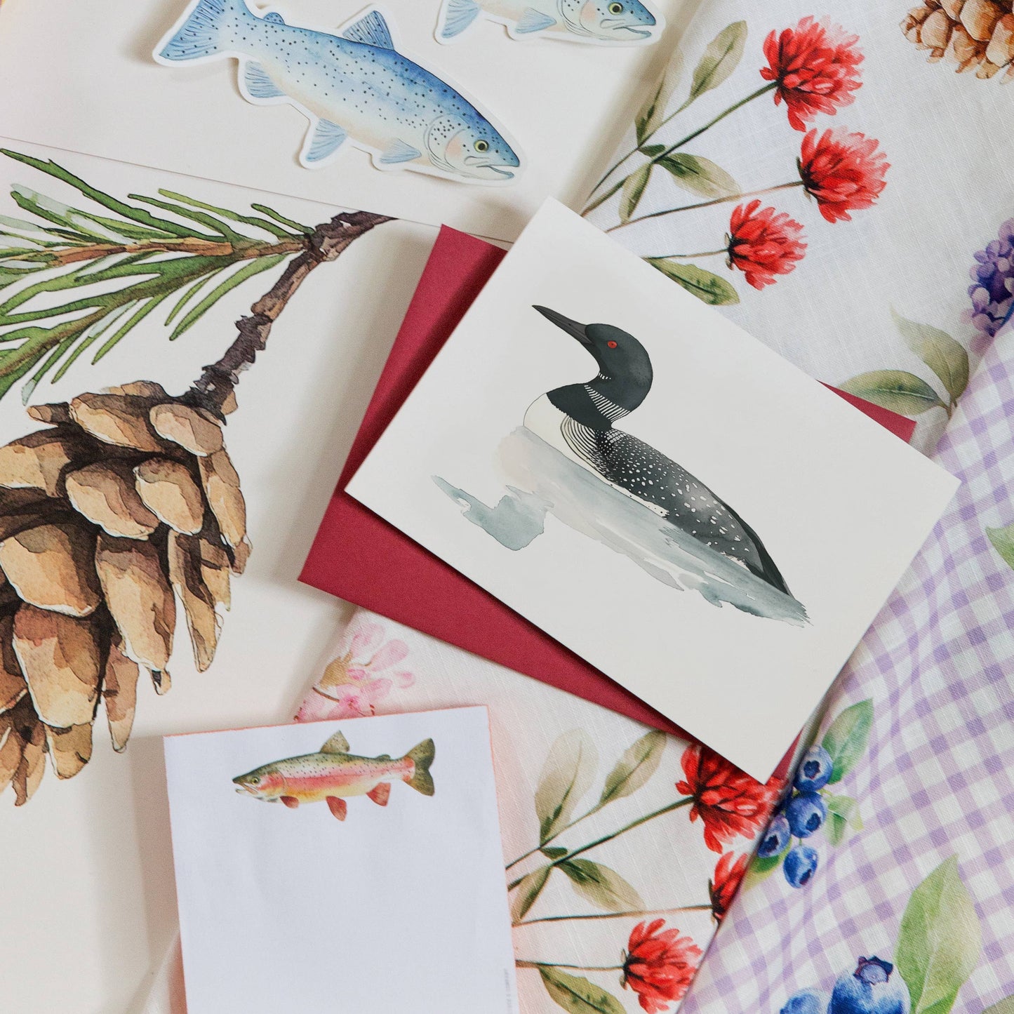 Loon - Box of 6 Note Cards
