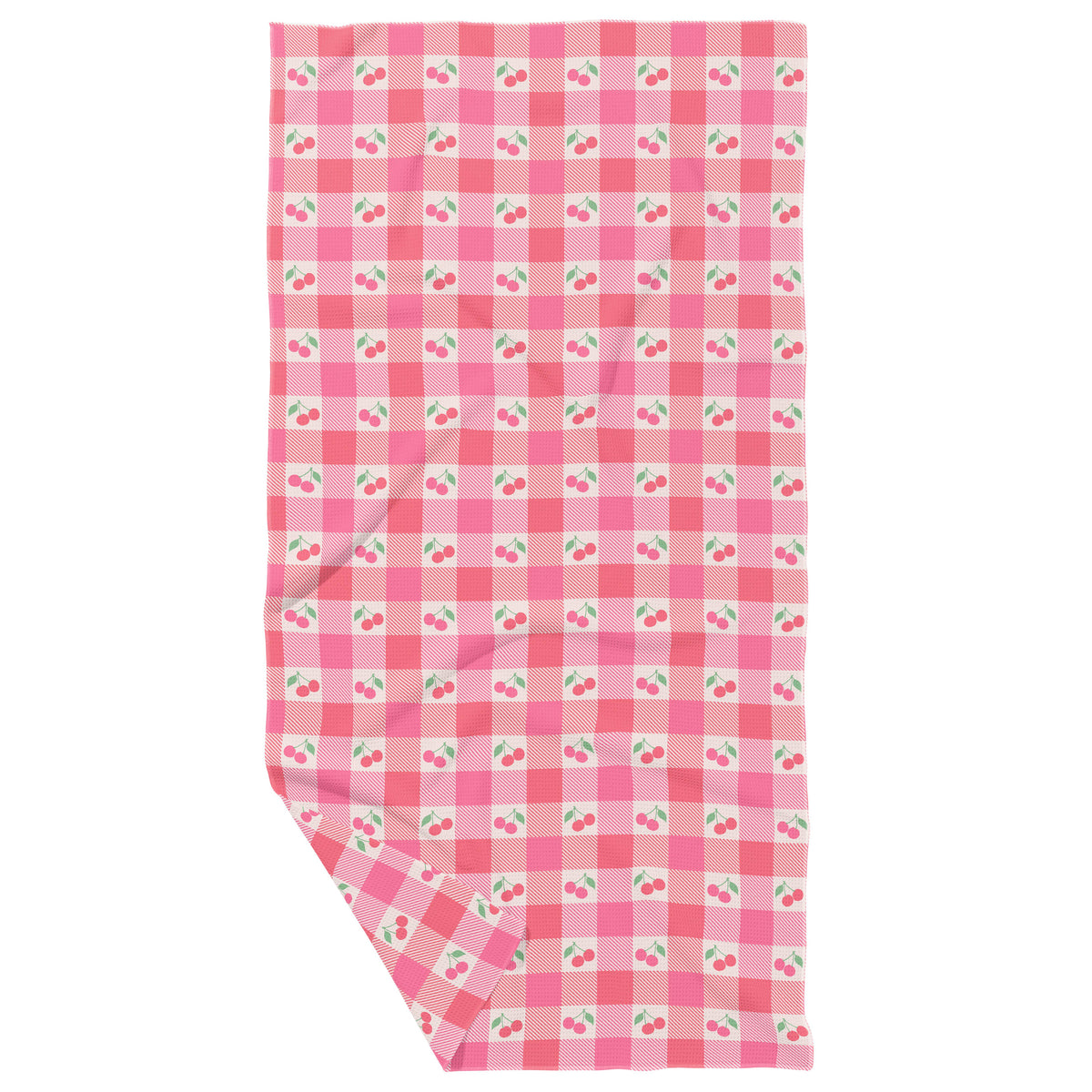 Traverse City Cherry Recycled Waffle Dish Towel