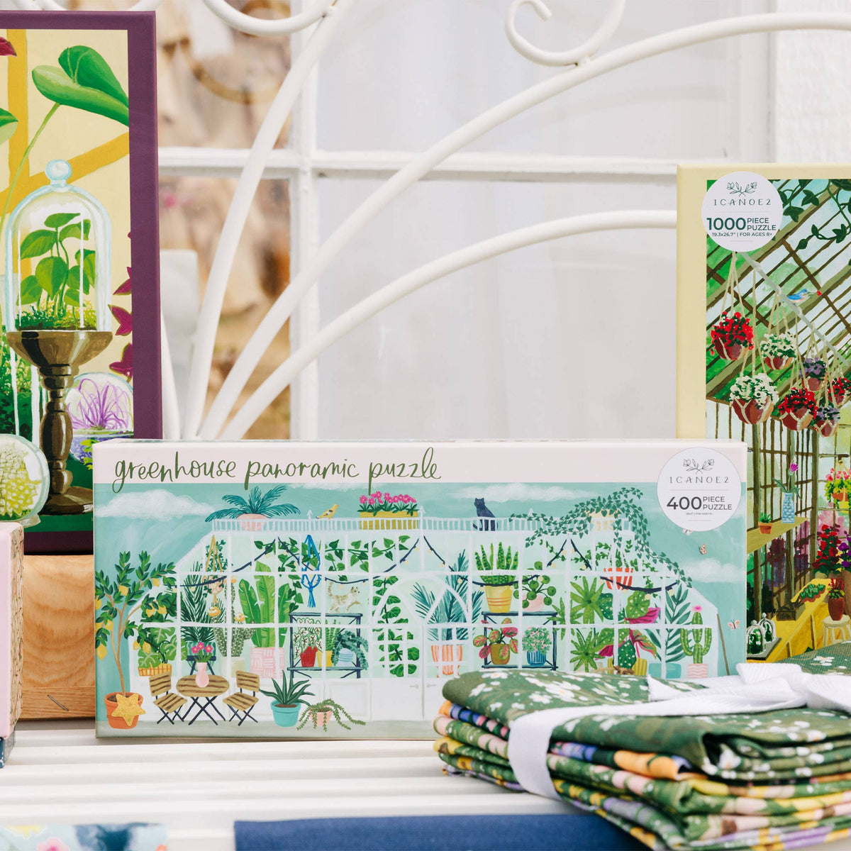 Greenhouse Panoramic - 400 Piece Jigsaw Puzzle