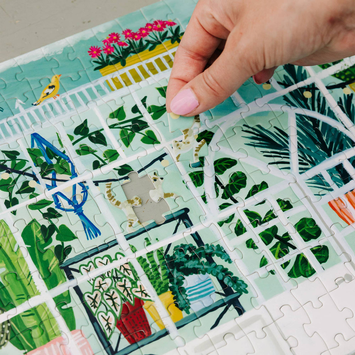 Greenhouse Panoramic - 400 Piece Jigsaw Puzzle