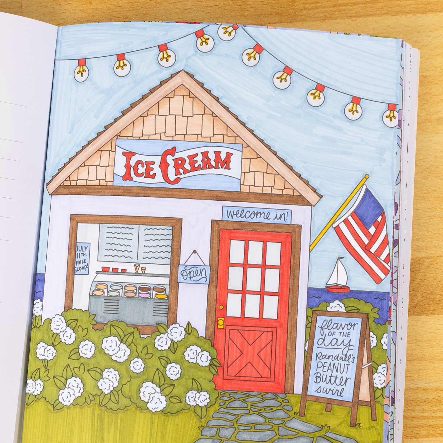 Coastal Americana Coloring Book