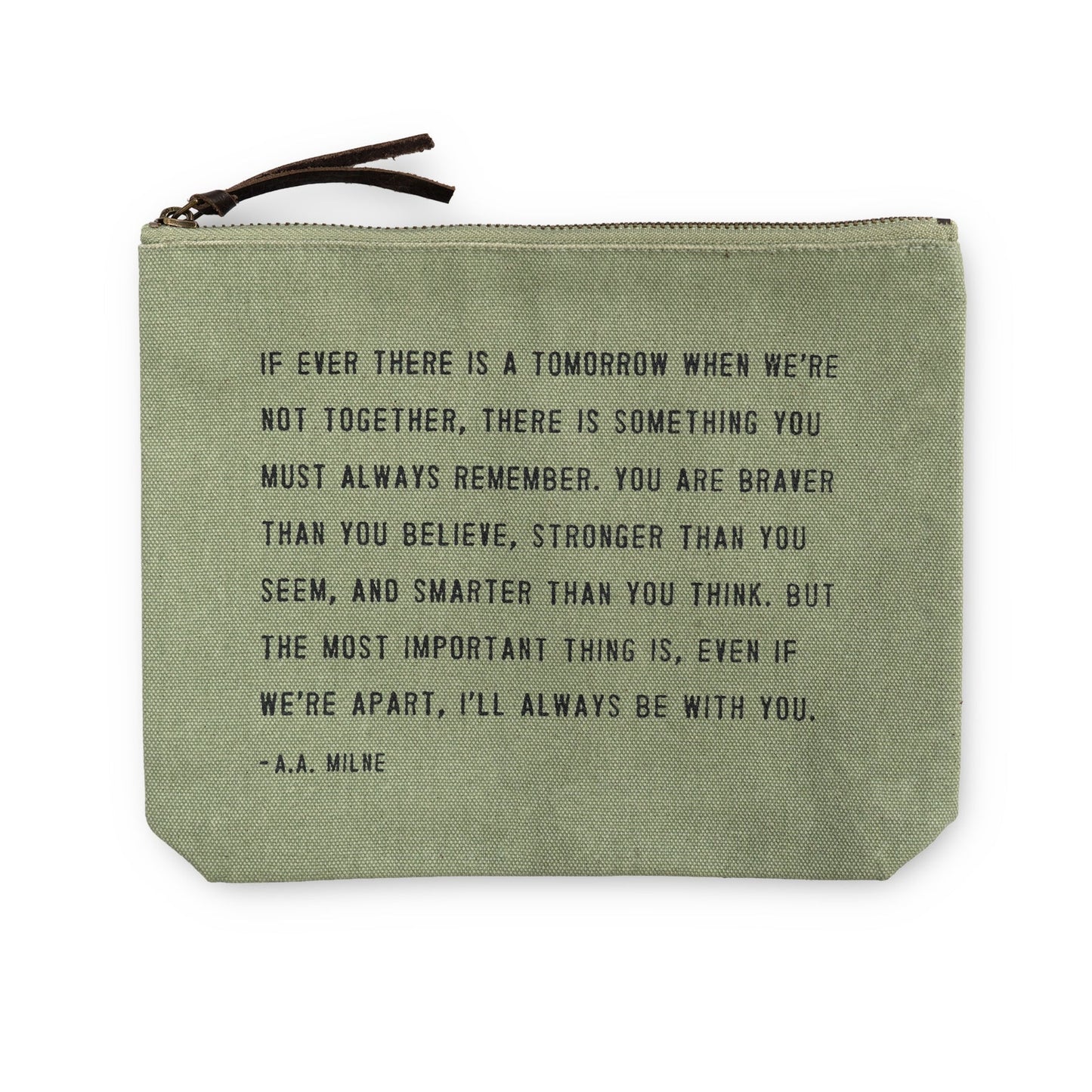 Canvas Zip Bags Colored