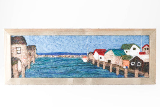 Felted Landscape 4x14