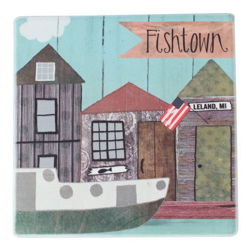 Fishtown and Leland Coasters by Polka Dot Mitten