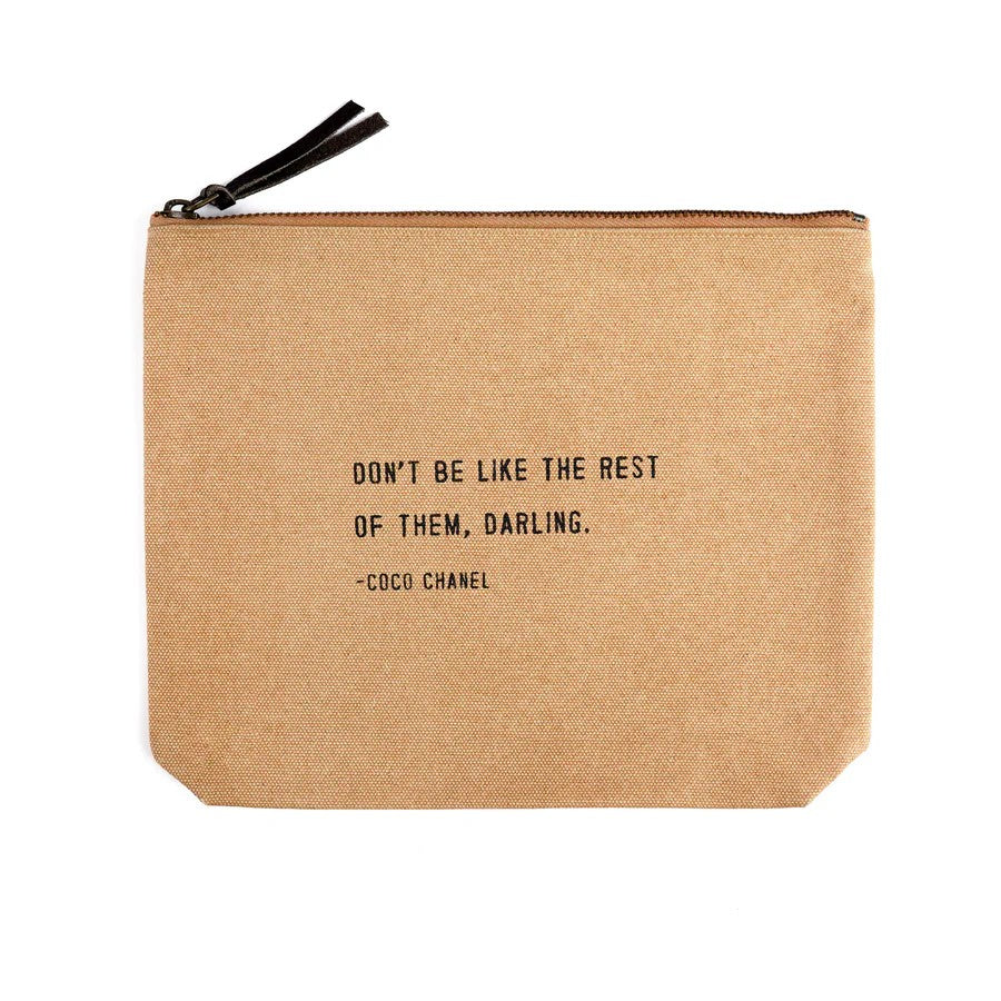 Canvas Zip Bags Colored