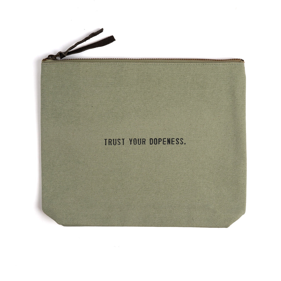 Canvas Zip Bags Colored