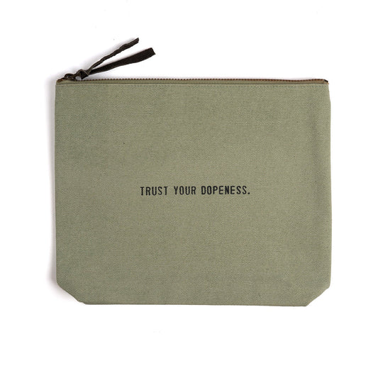 Canvas Zip Bags Colored