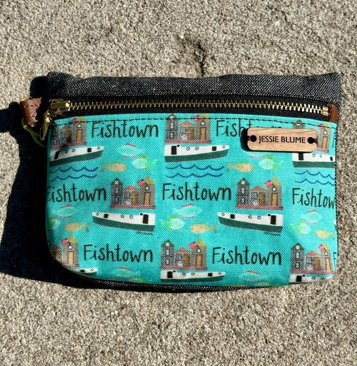 Fishtown Zippered Pouch