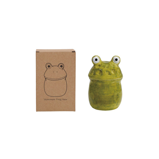 Frog Vase Handpainted
