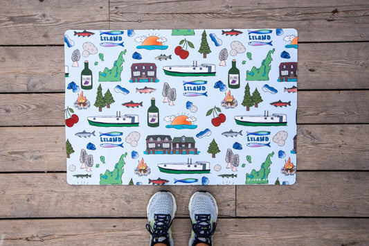 Leland Custom Washable Floor Mat