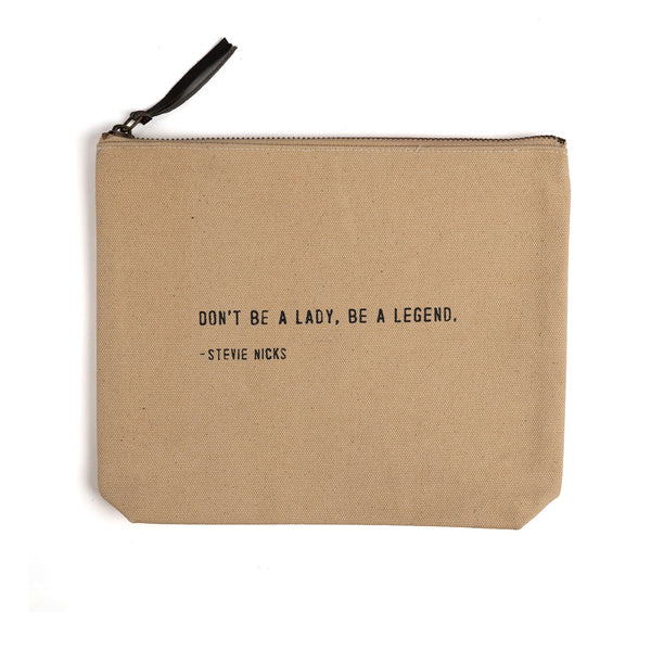 Canvas Zip Bags Colored