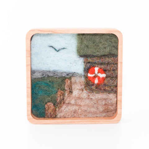 Felted Landscape Mini Square