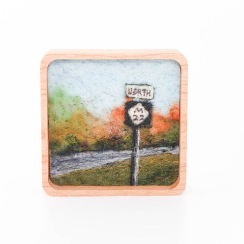 Felted Landscape Mini Square
