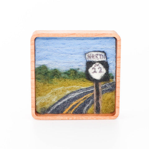 Felted Landscape Mini Square