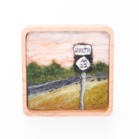 Felted Landscape Mini Square