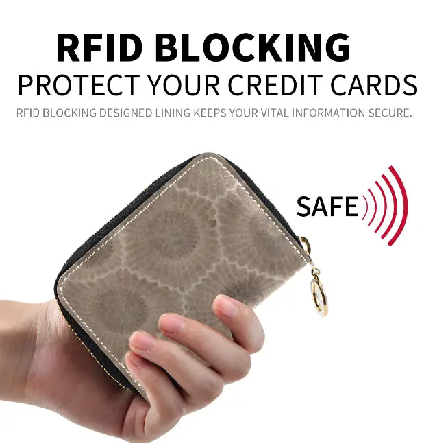 RFID Protective Zip Wallet