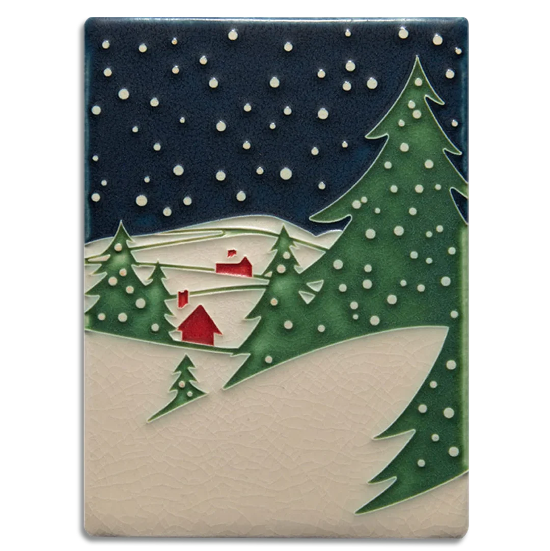 Motawi 6x8 Snowy Night