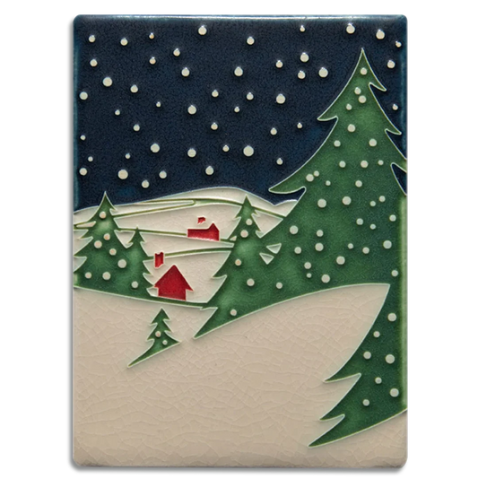 Motawi 6x8 Snowy Night