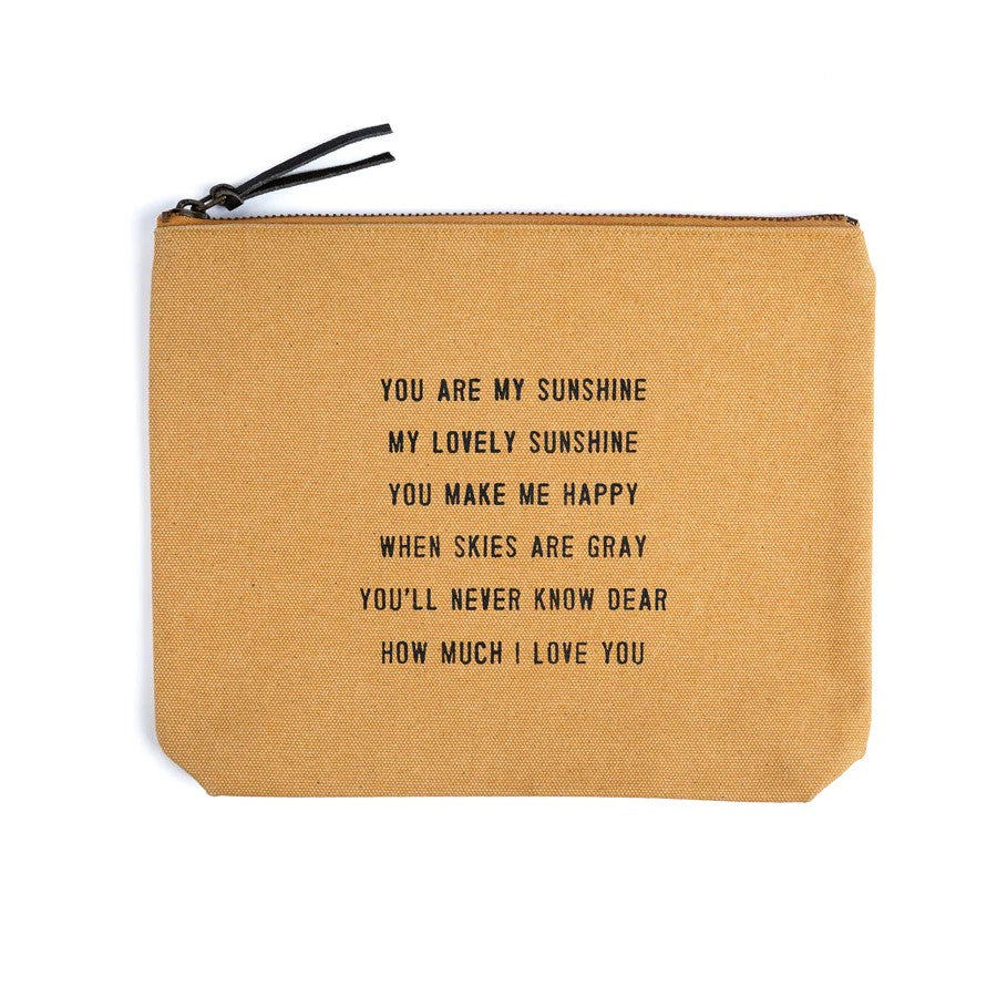 Canvas Zip Bags Colored