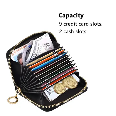 RFID Protective Zip Wallet