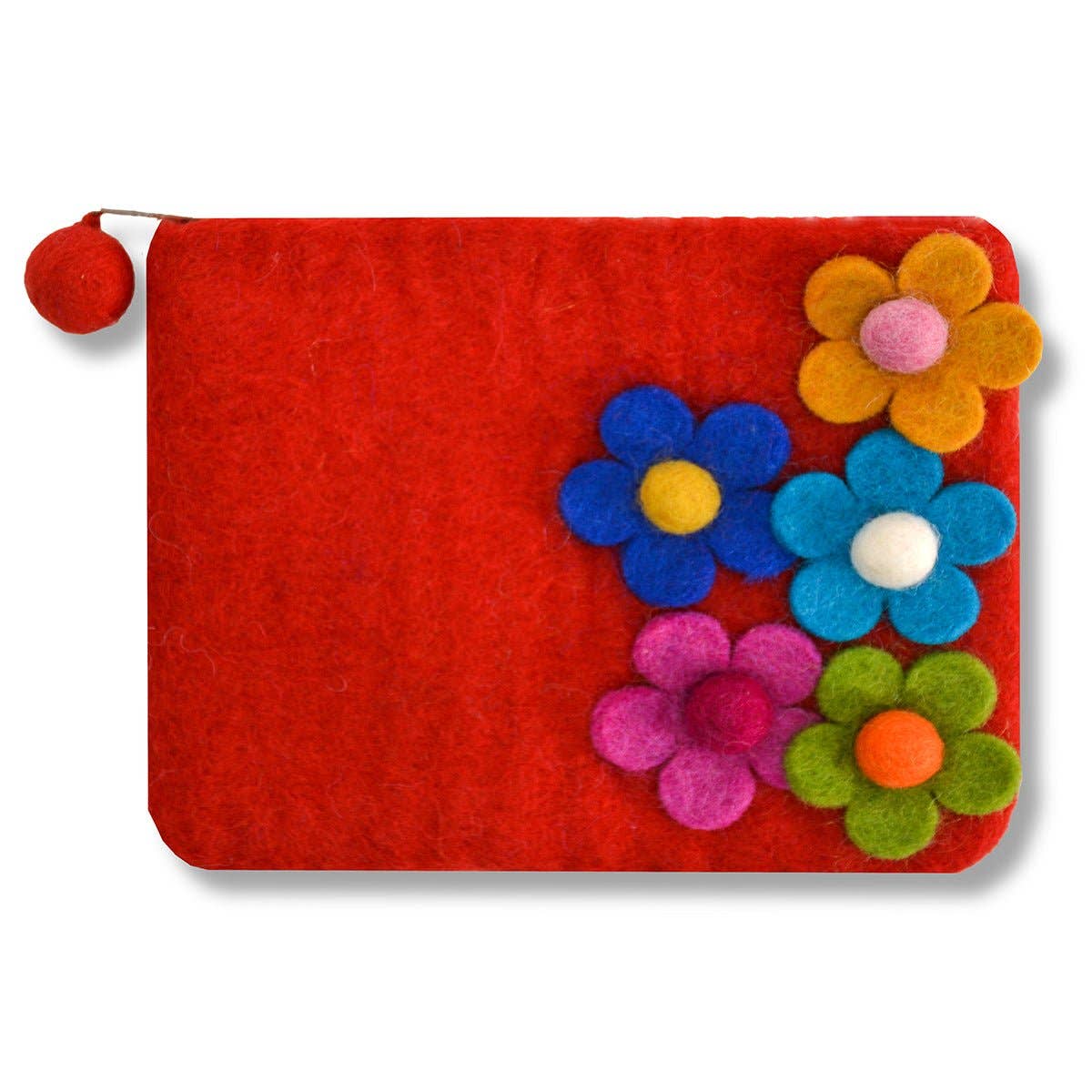 Five side flower Zip coin purses