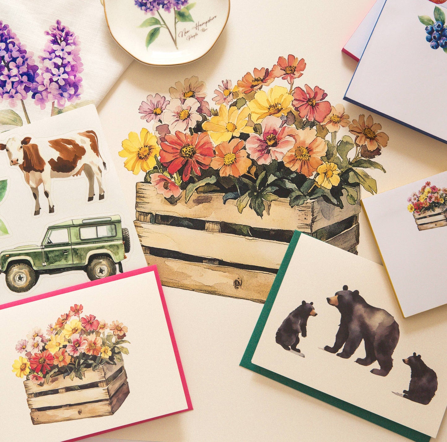 Mama Bear - Box of 6 Note Cards
