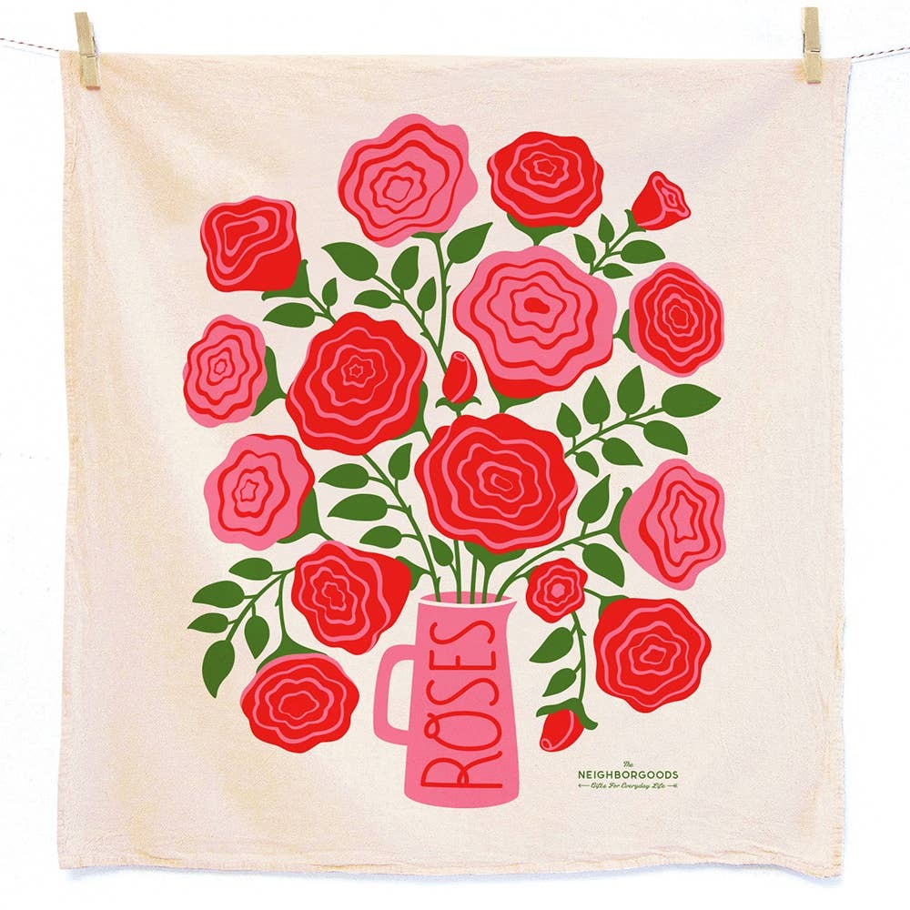 Tea Towel Set of 2 in basket